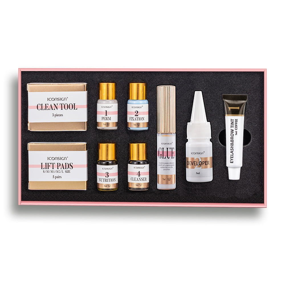 ICONSIGN Lash Lift Eyelash Eyebrow Dye Tint Kit Lashes Perm Set Brow Lamination Makeup Tools ICONSIGN Lash Lift Eyelash Eyebrow Dye Tint Kit Lashes Perm Set Brow Lamination Makeup Tools